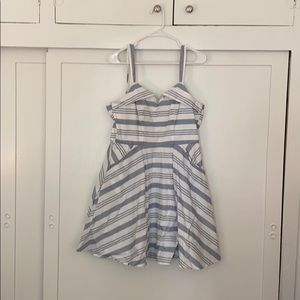 Pinstriped dress with pockets